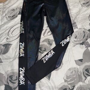 Zumba Fitness Black Iridescent Leggings